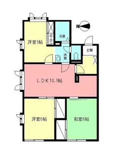 グレイスコートA【1階】の間取り