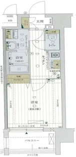 レジュールアッシュ天王寺クレア【2階】の間取り