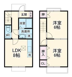 サニーヒル日進【1階】の間取り