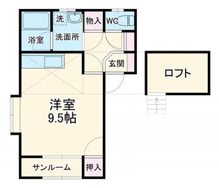 メゾンシャルマン【2階】の間取り