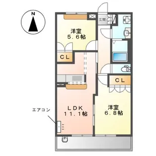 ティープラントIII【2階】の間取り
