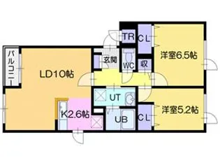 グランディオーズS【1階】の間取り