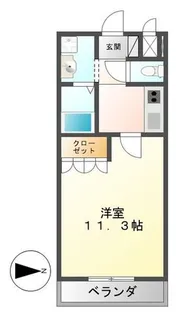 ラルジュパレス【1階】の間取り