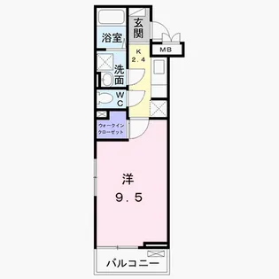 サニープレイス【2階】の間取り