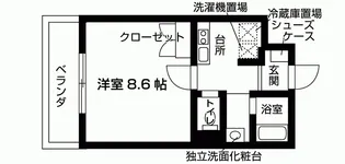 フラッツ室町【3階】の間取り