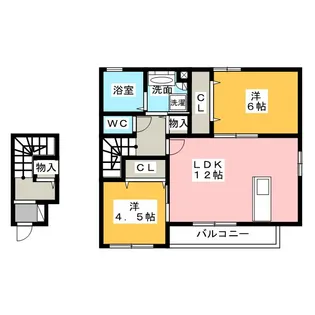 セジュール桜ヶ丘【1階】の間取り