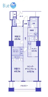 レジデンス・ザ・武蔵小杉【7階】の間取り