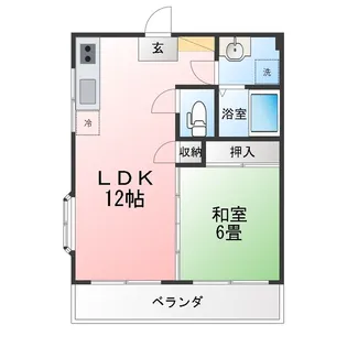 クレスト小倉【2階】の間取り