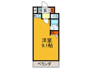 シャンテ深江橋【8階】の間取り