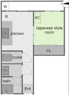 Hx北砂II(エイチエックス)【4階】の間取り