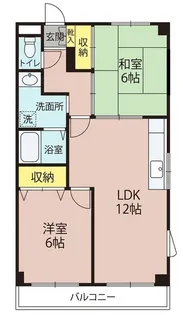 パレス金ヶ原【2階】の間取り