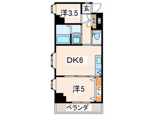 ライオンズマンション関内第3【3階】の間取り