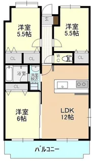 ドリームタウン三和 A棟【2階】の間取り