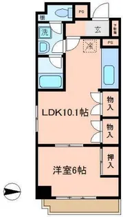 グリーンハイム赤羽【2階】の間取り