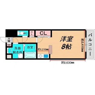 ラ・ペジブル【6階】の間取り