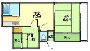 垣内アパート【2階】の間取り