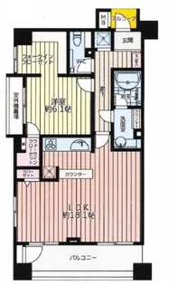 グローリオ桜木町音楽通り【7階】の間取り