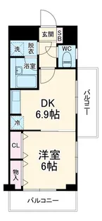 桜木町堂ノ下マンション【7階】の間取り