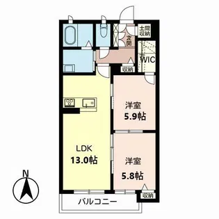 メゾン中路VI【3階】の間取り