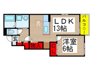 ジェルメIII【1階】の間取り