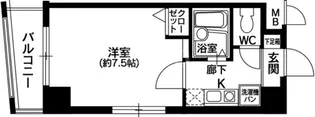 奈良屋グロリアス【7階】の間取り