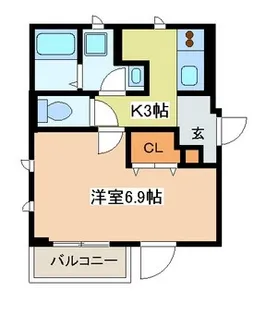 エムクレア【M-Clair】【3階】の間取り