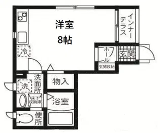 レジデンス南千束【1階】の間取り