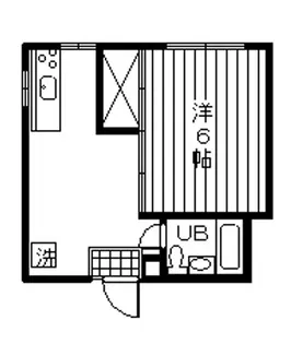 コーポ山水【4階】の間取り