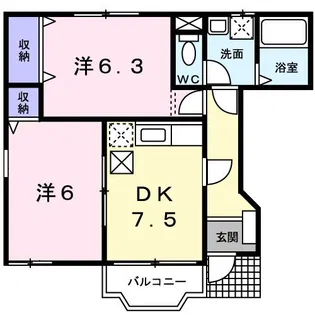 メゾン・グランデ【1階】の間取り