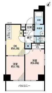 プレール ドゥーク水天宮【11階】の間取り