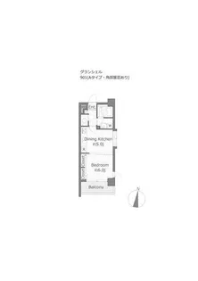 グランシェル【9階】の間取り