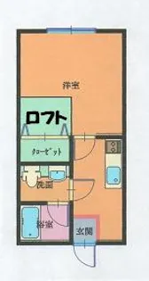ハウスアリエル【2階】の間取り