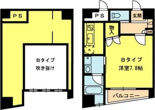 オリゾンタル下鴨【1階】の間取り