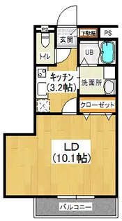 プラムブラッサム15【3階】の間取り