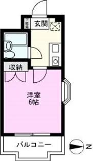 1Kの間取り画像