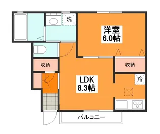メゾン・ド・ソレイユ【1階】の間取り