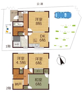 東京都杉並区南荻窪2【一戸建】の間取り
