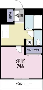 1Kの間取り画像