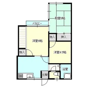 コーポ光【2階】の間取り