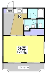 ルームミニオンA【3階】の間取り