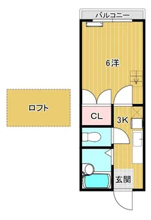 レジデンス丸真【2階】の間取り