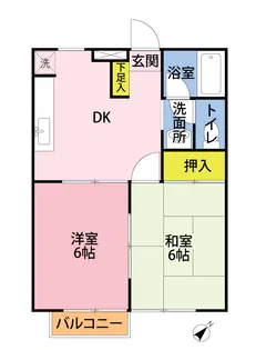 サンシャインヒルズM棟【2階】の間取り