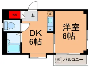 ミハママンション【4階】の間取り