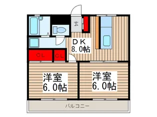 エレガンスシティ【2階】の間取り