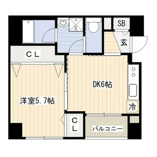 Babyre Chofu【3階】の間取り