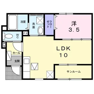 コート リジエールIV【1階】の間取り