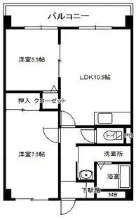 アクアリウス【1階】の間取り