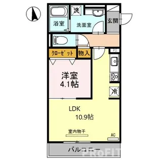 グランシャリオ夕陽丘【3階】の間取り