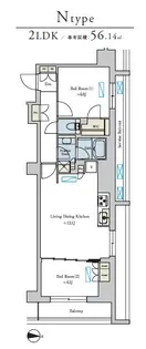 Brillia ist 池尻大橋 ブリリアイスト池尻大橋【4階】の間取り