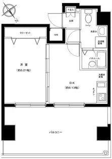 グランフォースときわ台【9階】の間取り